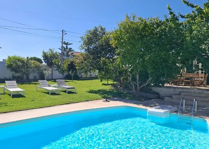 Villa Casa Do Patio - Tres Charmante 12 Personnes 5ch Avec Piscine São Bartolomeu